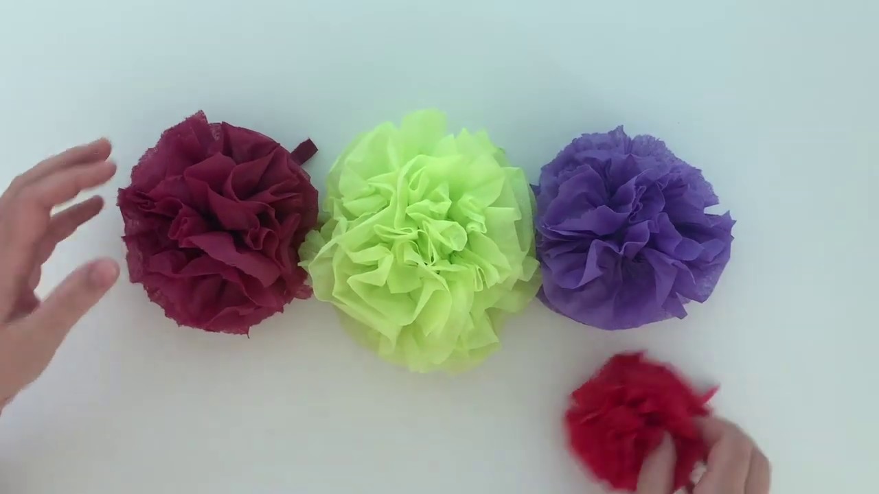 Blumen aus Servietten