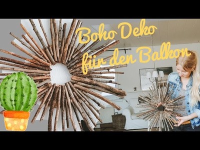 Boho Hygge Deko für den Balkon.Sommerdeko.DIY.Naturdeko.Blumenmeer