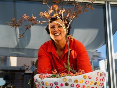 Deko für draußen | Schalen bepflanzen | DIY bottle cap, Kronkorkenschale | Blumen und Dekoration