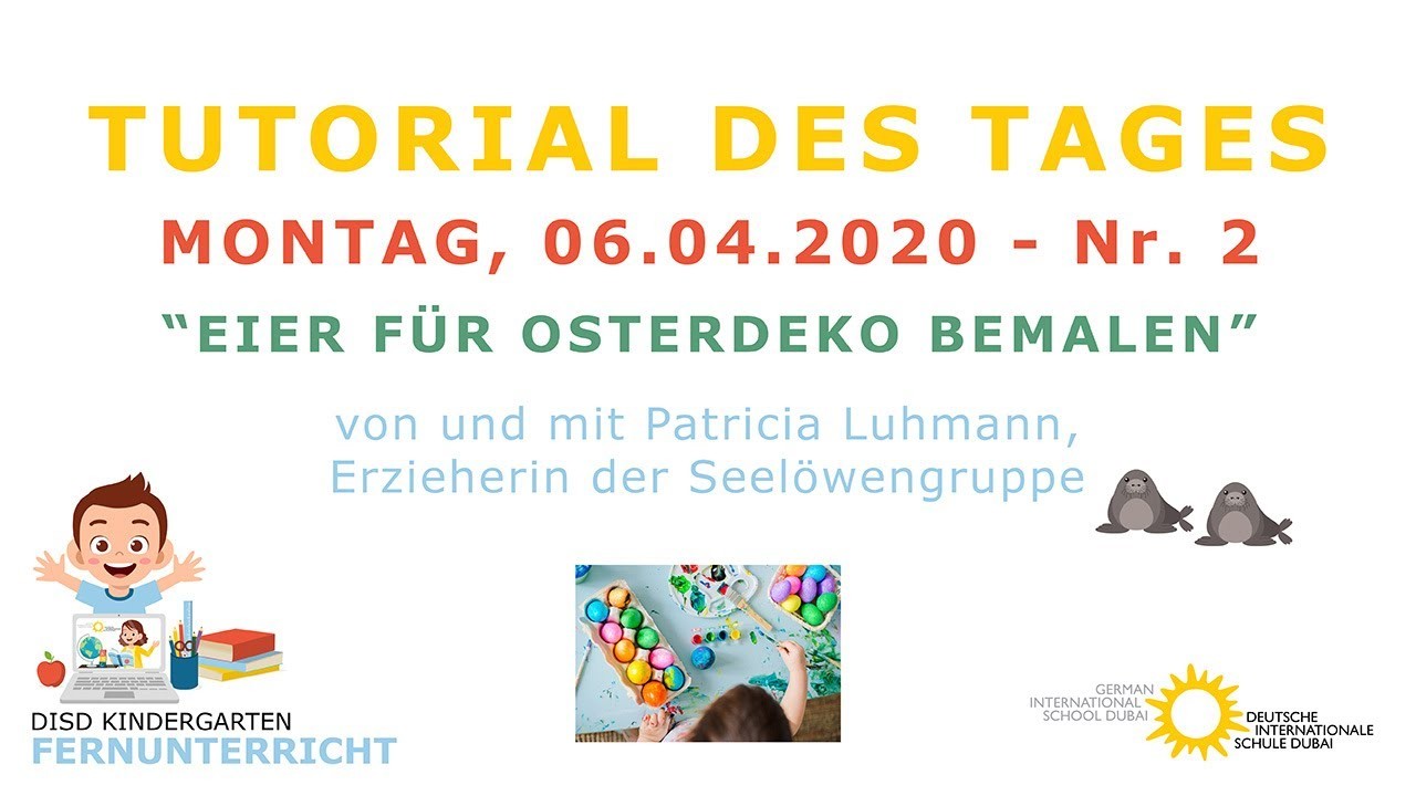 DISD Kiga Tutorial des Tages - Nr. 2 - Eier bemalen