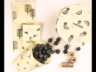 DIY - bestempelte Bienenwachstücher herstellen - quick & easy Tutorial