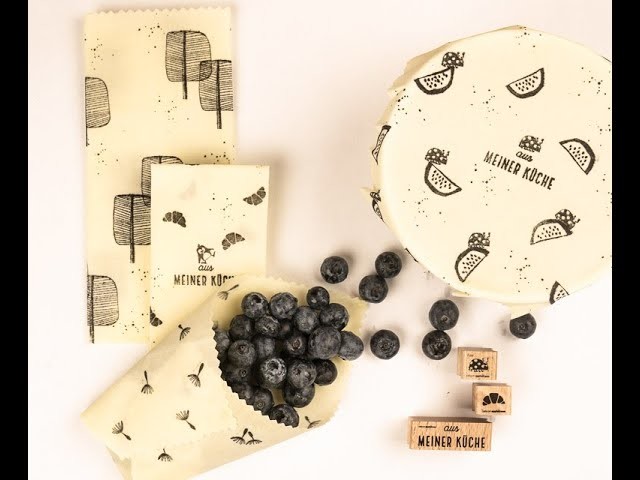 DIY - bestempelte Bienenwachstücher herstellen - quick & easy Tutorial