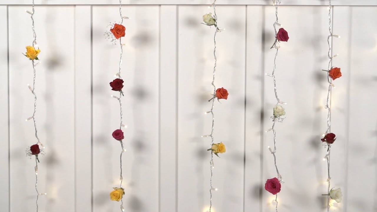 DIY Blumenwand mit Beleuchtung | Lights4fun.de