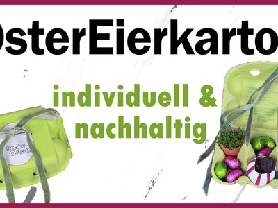 DIY -  Osternest im Eierkarton I inkl. Bastel-hack! I Bastelideen mit Müll