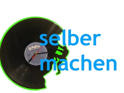 DIY Schallplattenuhr selber gestalten!