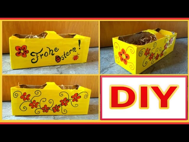 Osterkörbchen aus kleiner Obstkiste • DIY  * Julebuergerfee