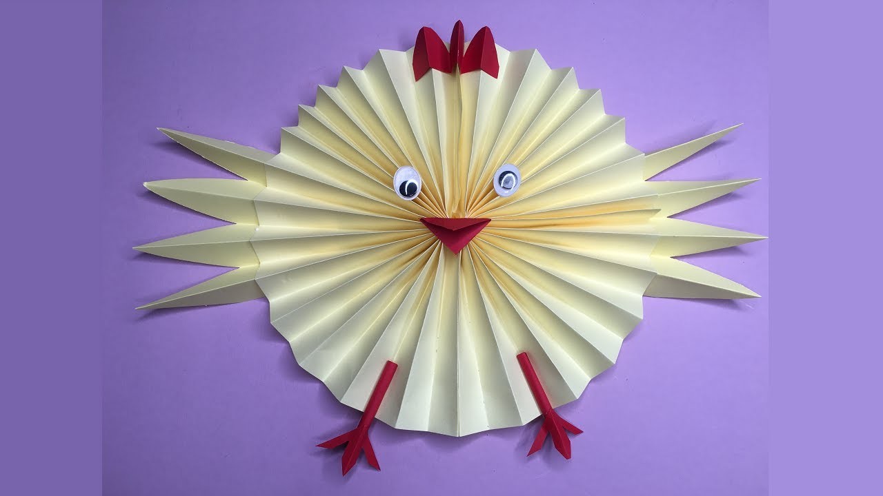 Osterküken aus Papier selber basteln | Osterdeko selber machen | Kreative DIY Idee mit Kindern