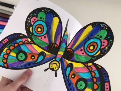 Schmetterling basteln mit Frau Wunderlin
