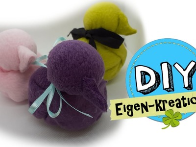 Vogel, Ente aus Fleecedecke I Stoffreste-Tiermotiv nähen I  DIY Eigen-Kreationen