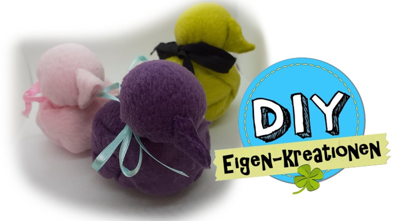 Vogel, Ente aus Fleecedecke I Stoffreste-Tiermotiv nähen I  DIY Eigen-Kreationen