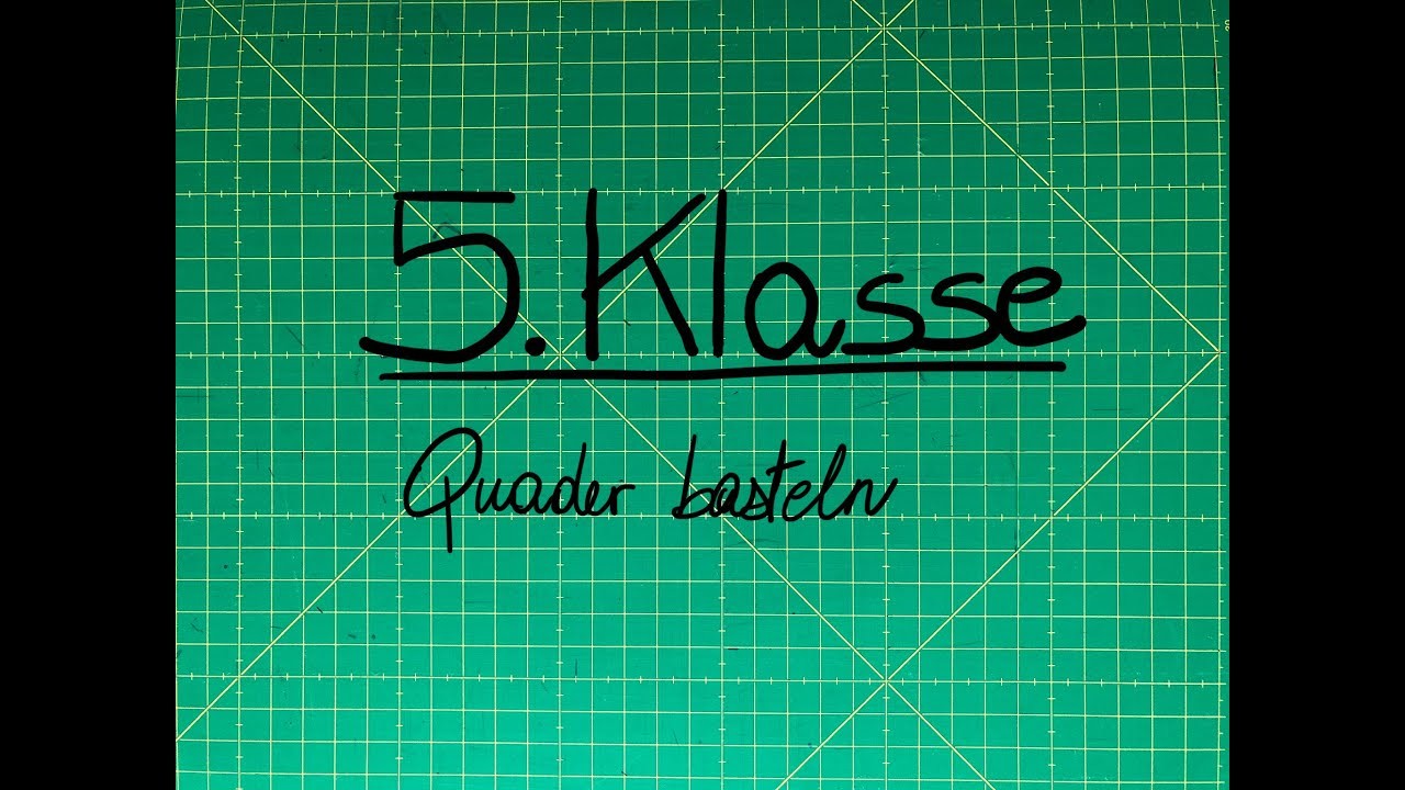 5.Klasse: Quader basteln