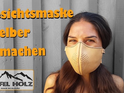 Behelfs- Mundschutz Maske selber nähen aus Leder | Keine Atemschutzmaske | Behelfs-Nasen- Mundschutz