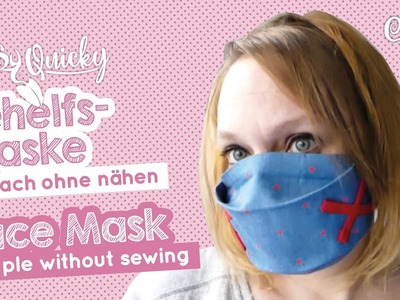 CraSy Quickies - Behelfsmaske "Yes" ohne nähen #Maskezeigen #MundNasenmaske