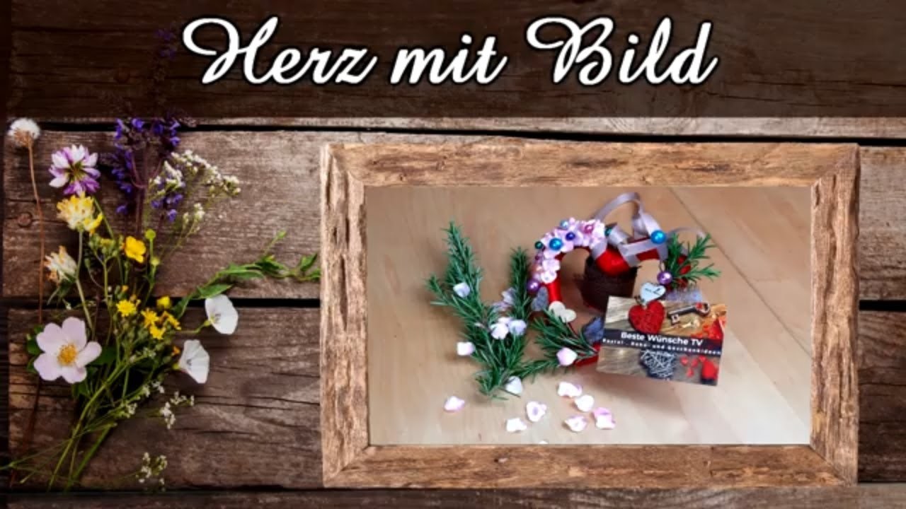 DIY Herz mit Bild | Geschenk zum Valentinstag oder Muttertag | Geschenkidee