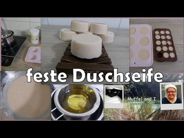 Feste Duschseife, Dusch Bars einfach hergestellt