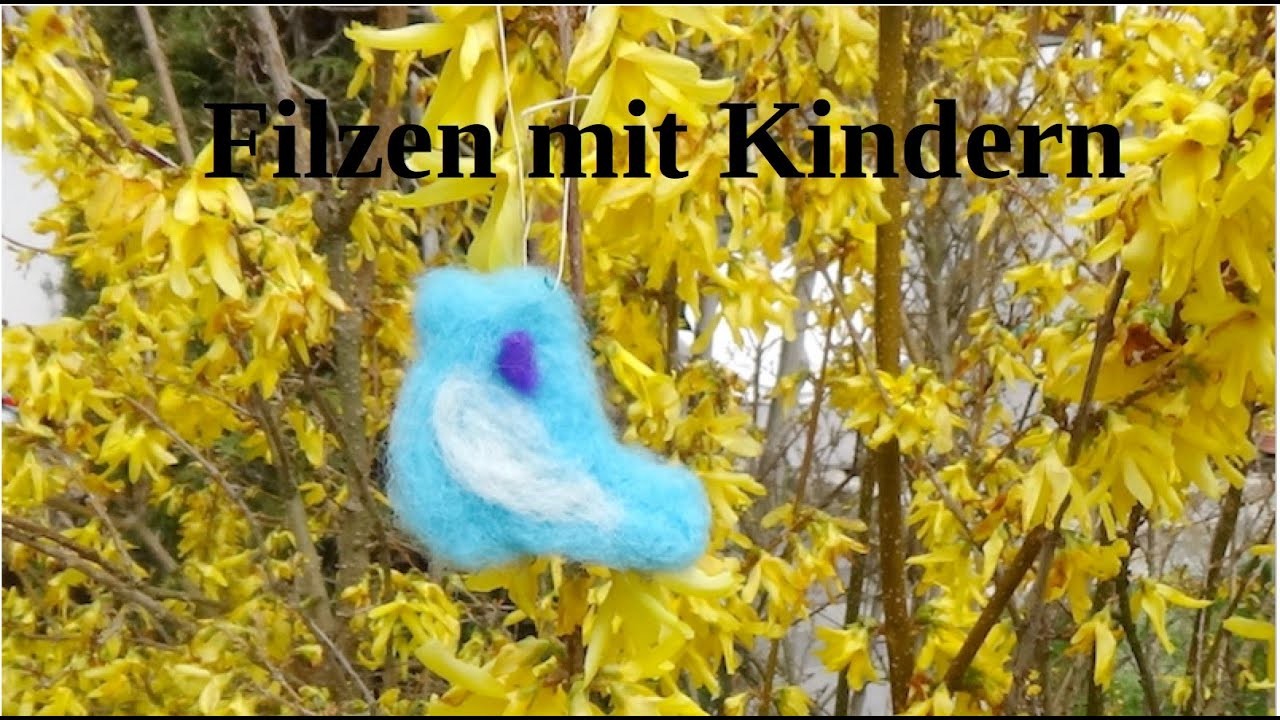 Filzen mit Kindern: Einen Anhänger