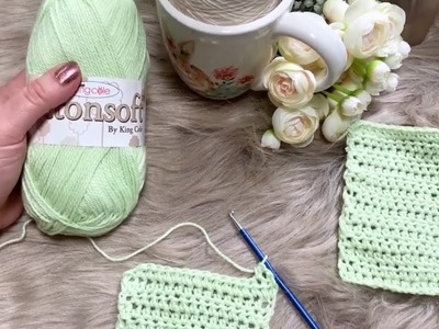 Halbe Stäbchen häkeln - Woolhouse Häkelschule. Woolhouse.de