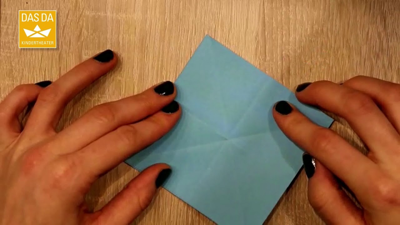 Origami Mühle basteln mit Madeline