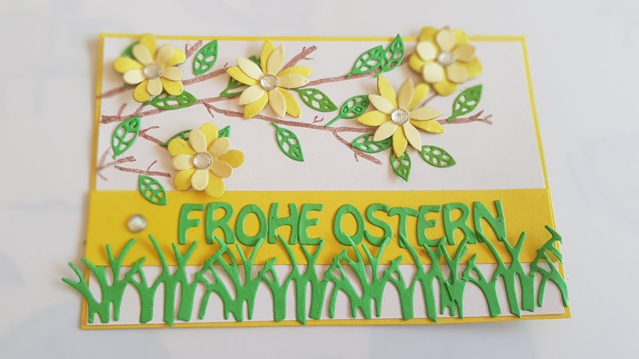 Oster.Frühlingskarte basteln