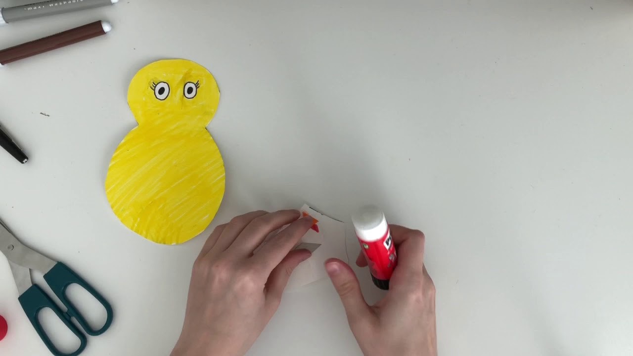 Osterbild mit Frau Wunderlin