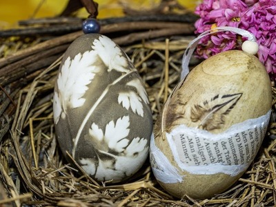 Osterdeko, Ostereier bemalen, Frühlingsdeko, Drahtkorb gestalten