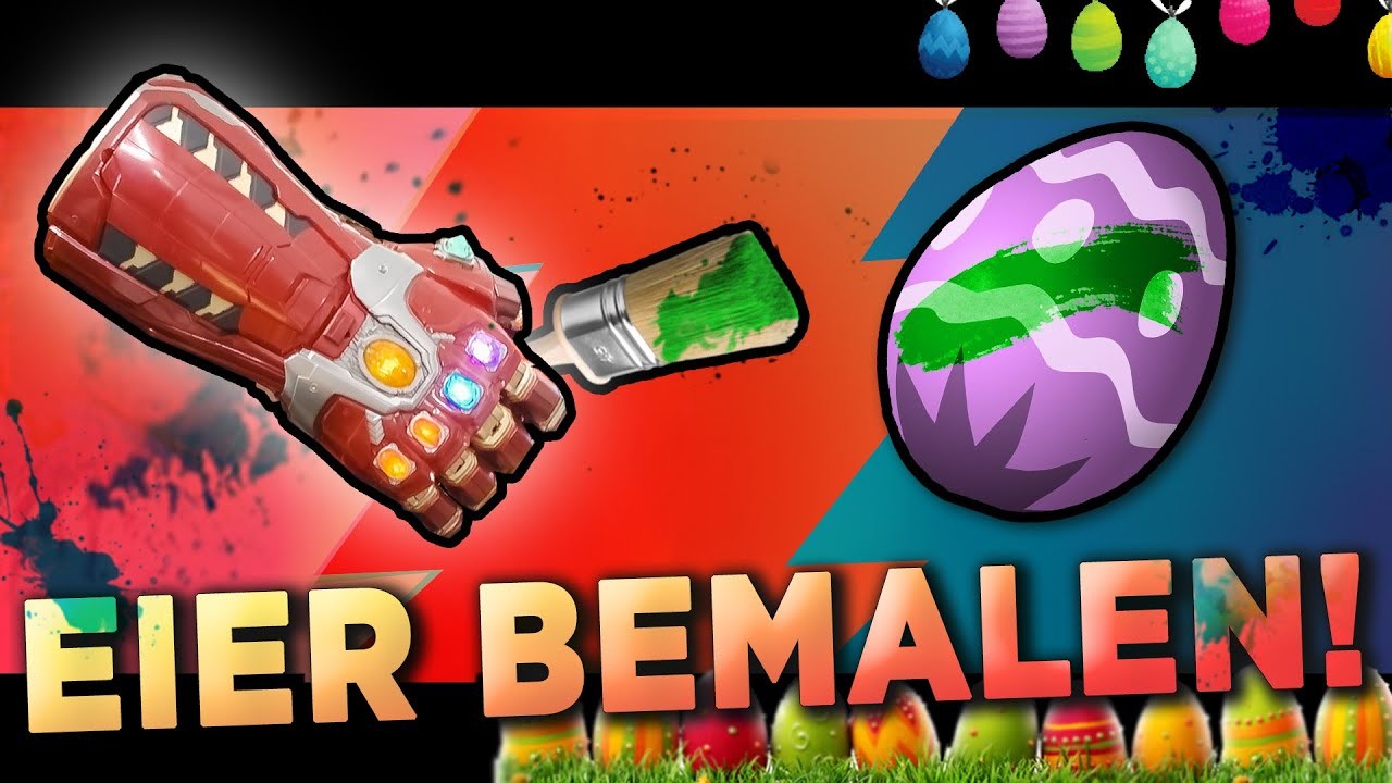 Ostereier bemalen wie Nerds! | Infinity Handschuh #Osterchallenge