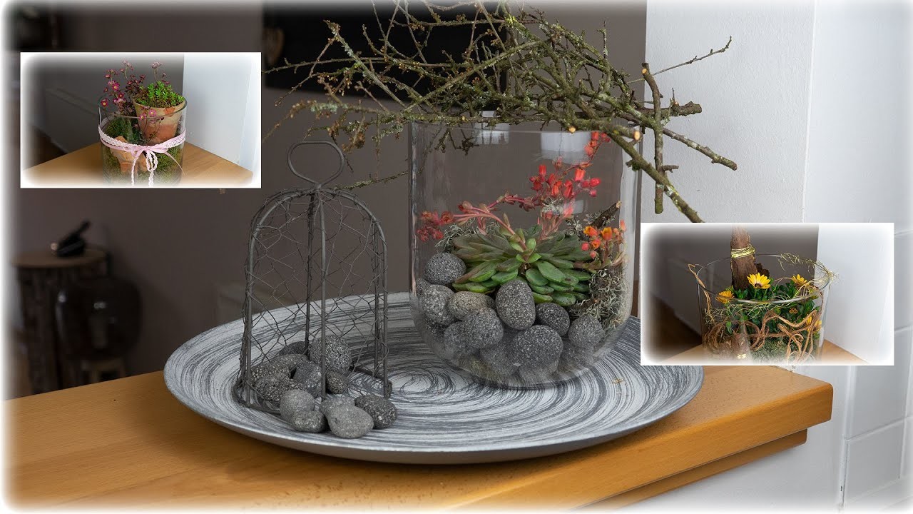 Schnelle Deko-Varianten im Glas für innen und außen | Blumen und Dekoration