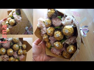 Tulpen Süßigkeiten Strauß basteln mit ???????????????? - Tulip Candy Bouquet - DIY Ferrero Rocher Bouquet