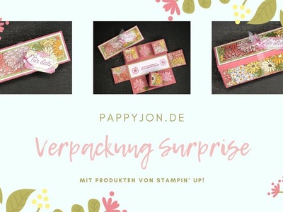Verpackung Surprise | Stampin' Up! | Pappyjon.de | Anleitung | Tutorial | Box | DIY | Schöner Garten