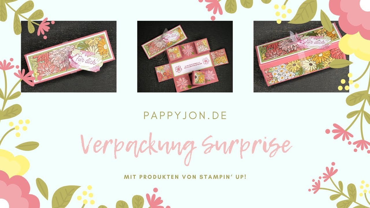 Verpackung Surprise | Stampin' Up! | Pappyjon.de | Anleitung | Tutorial | Box | DIY | Schöner Garten