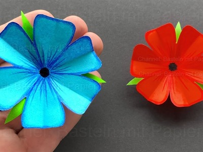 Blumen basteln mit Papier - Deko oder Geschenke selber machen ????