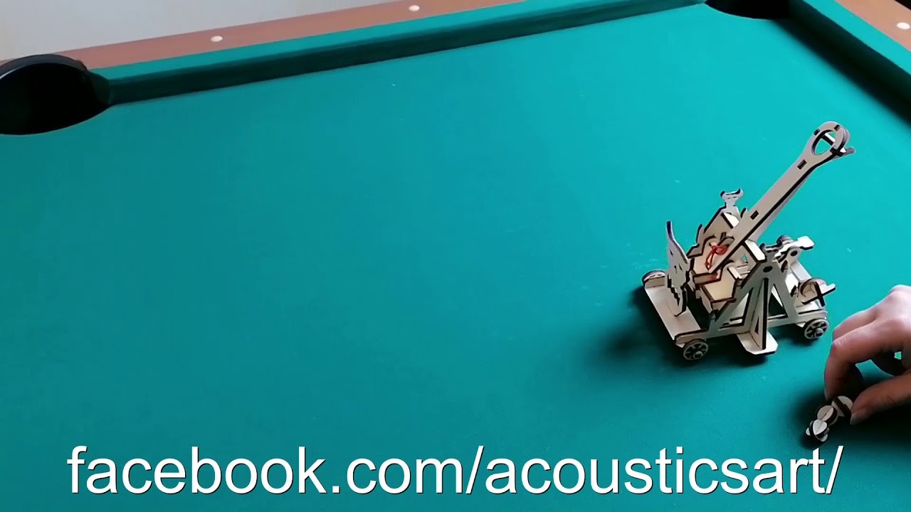 Corona-Virus mit Katapult zerstört