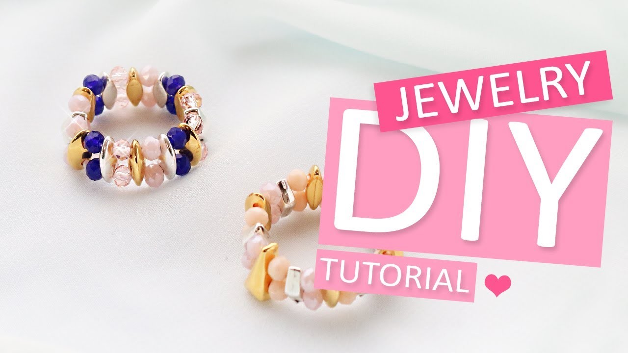 DIY Tutorial - Machen Sie Ringe mit Duo Beads Perlen - Machen Sie Ihren eigenen Schmuck