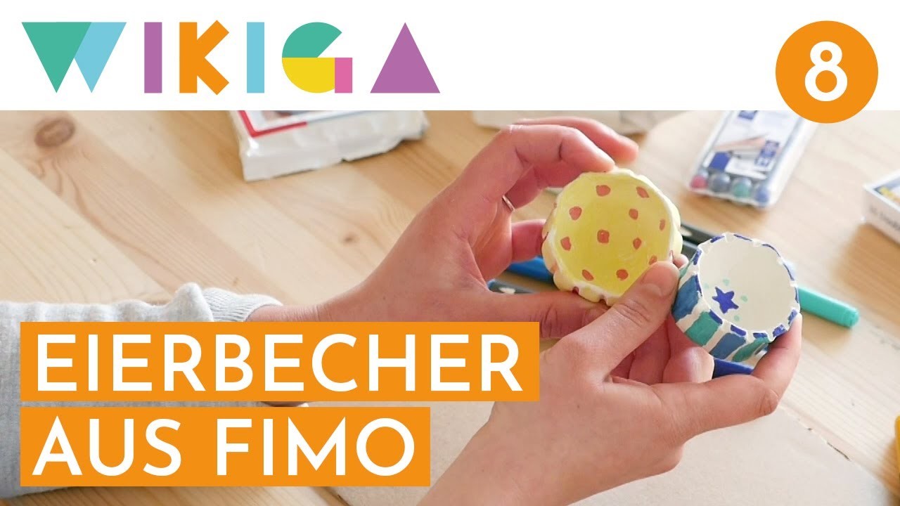 EIERBECHER AUS FIMO | WIKIGA - Wie im Kindergarten