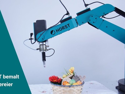 Fruitcore robotics - Digital Robot HORST zeigt an Ostern seine Genauigkeit