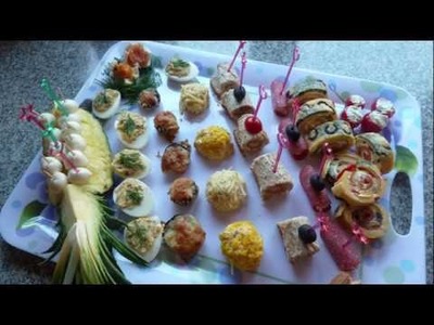 Kalte Platte Nr  3    -    Sakuska   -   Snacks für kleinen Hunger  - Fingerfood