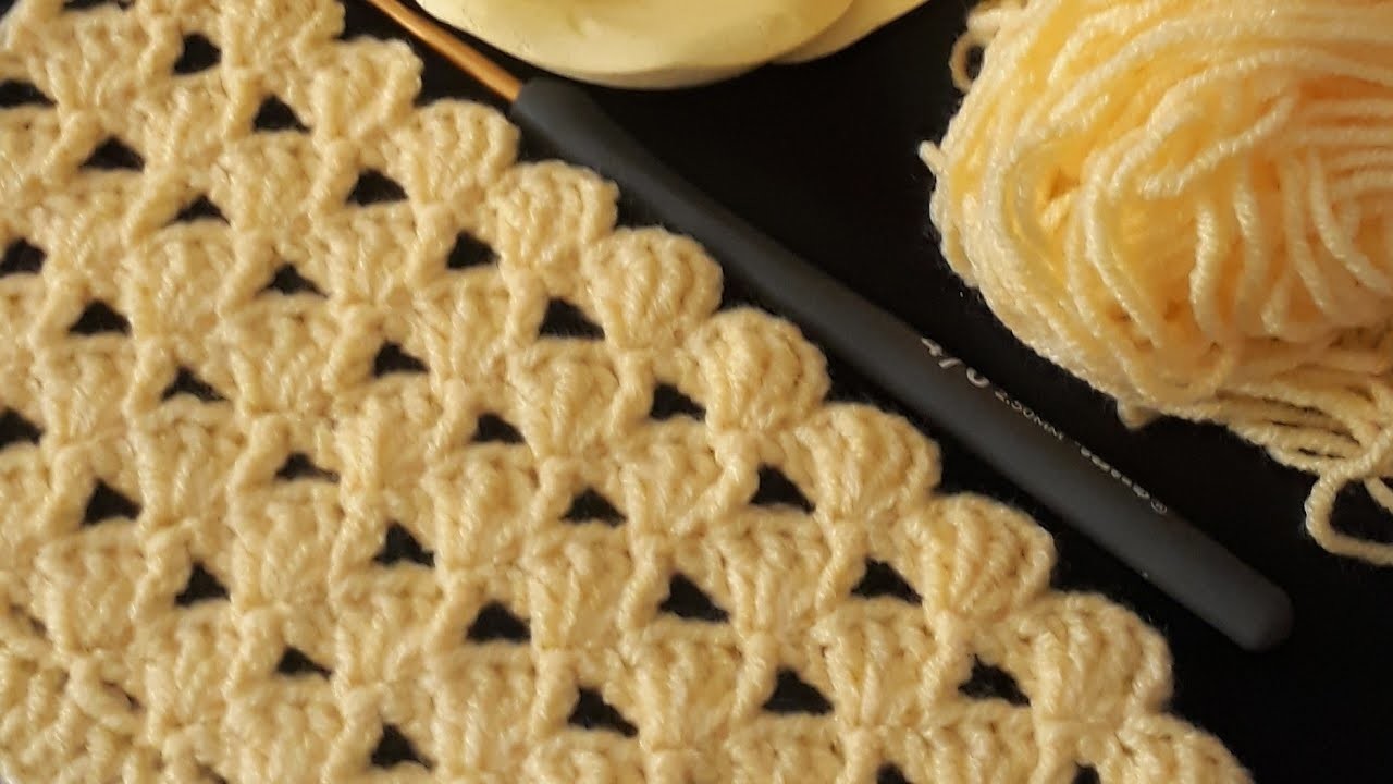 Kolay örgü modeli. easy baby blanket pattern.#easy knitting pattern