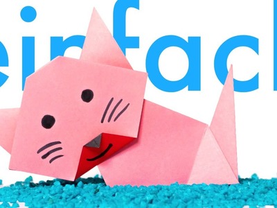 Origami Katze falten einfach - Überrasche deine Freunde!