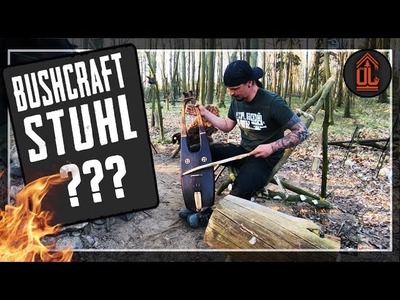 BUSHCRAFT STUHL bauen | chair woodworking woodland camp craft  steckstuhl holzverbindung deutsch