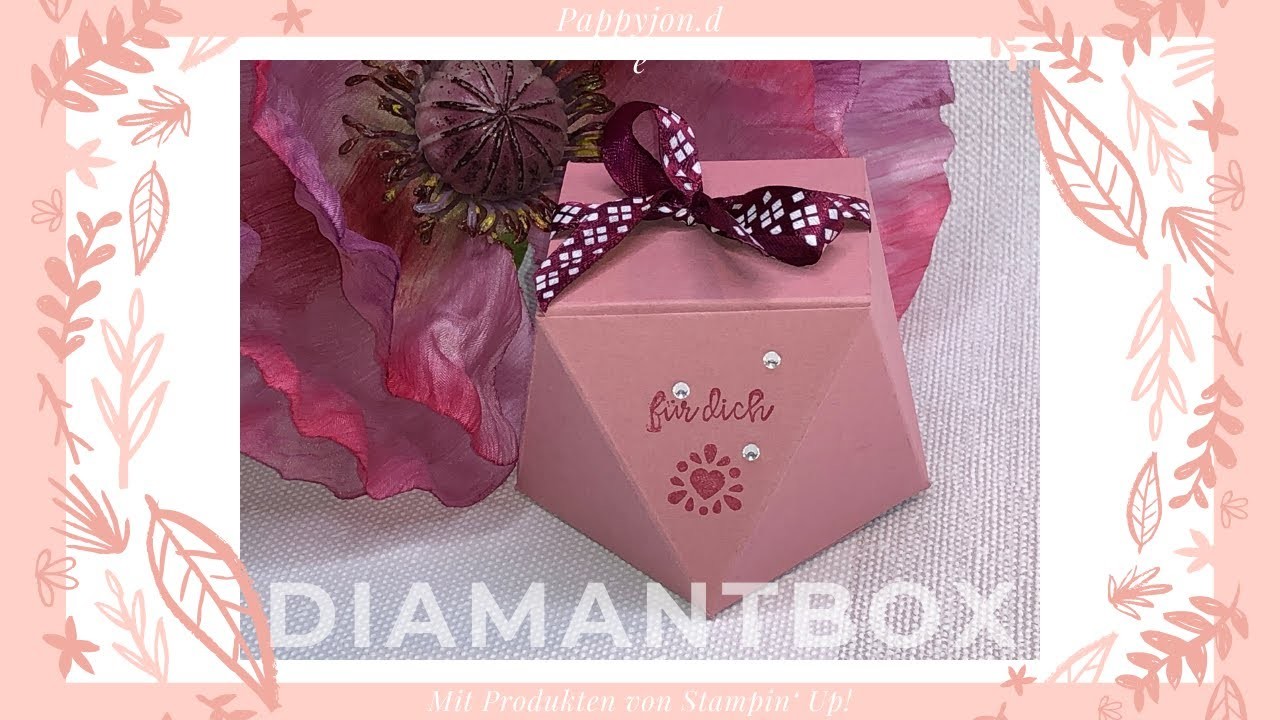 Diamantbox | Ring,- bzw. Schmuckschachtel | Stampin' Up! | Pappyjon.de | Anleitung | Tutorial  | DIY