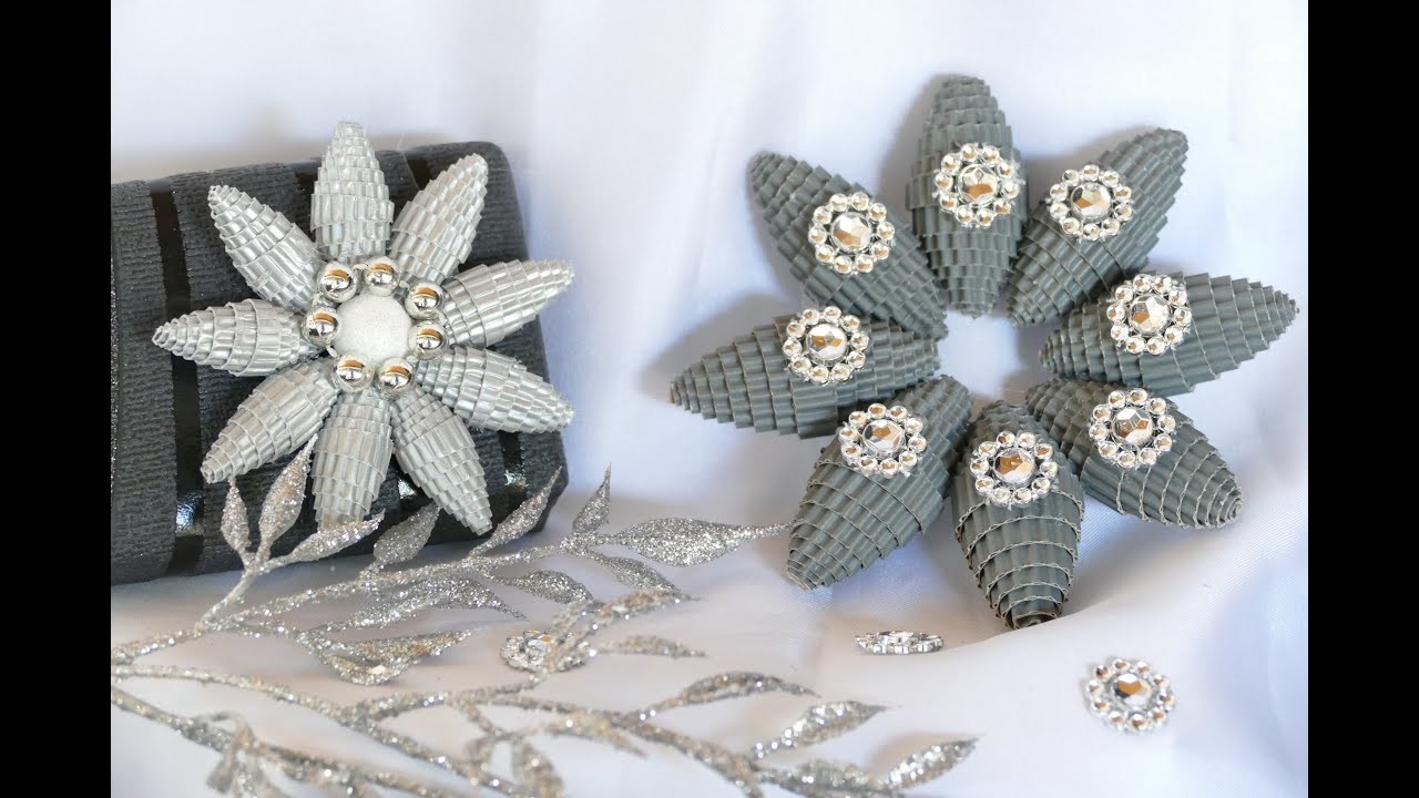 DIY Blüte aus Papierperlen – Blüte basteln – super einfach – Make paper beads