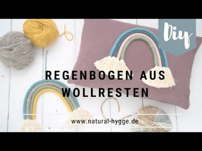 DIY-Idee: Regenbogen aus Wollresten I Makramee  I Natural-Hygge by Patricia I DIY I Deko