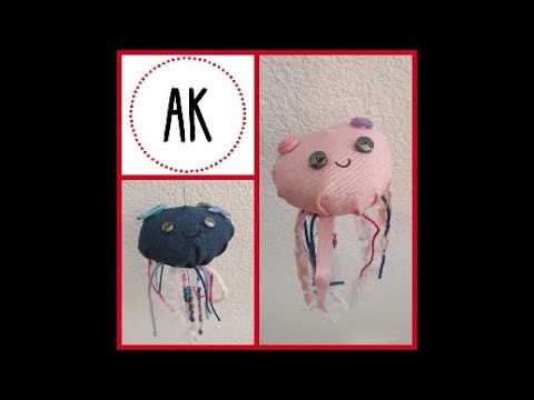 Qualle nähen. Fensterdeko selber machen. Jellyfish, Quallen basteln. DIY. Deko selbermachen