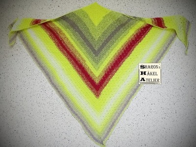 Tuch häkeln Dreieckstuch häkeln Virustuch häkeln | Linkshänder