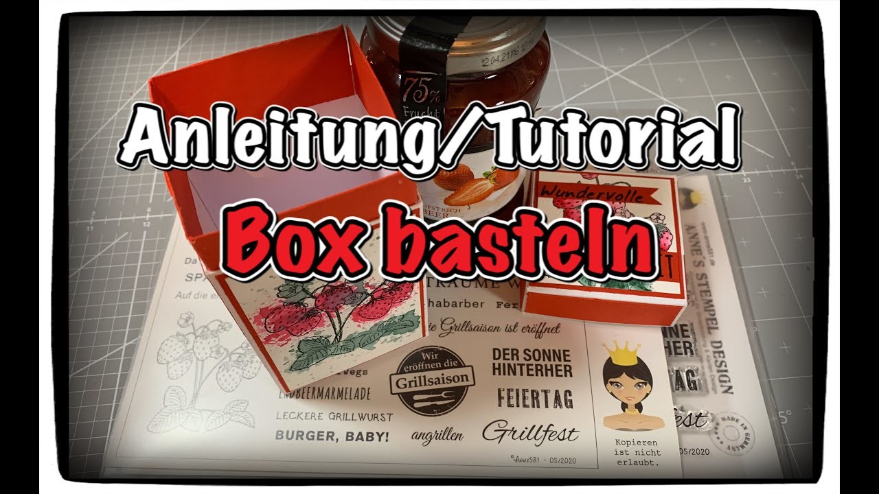 Tutorial.Anleitung Box basteln,Marmelade,Muttertag, Geburtstag, Gift Box - Anne´s Stempel Design DIY