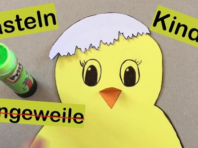 Basteln für kleine Kinder gegen die Langeweile