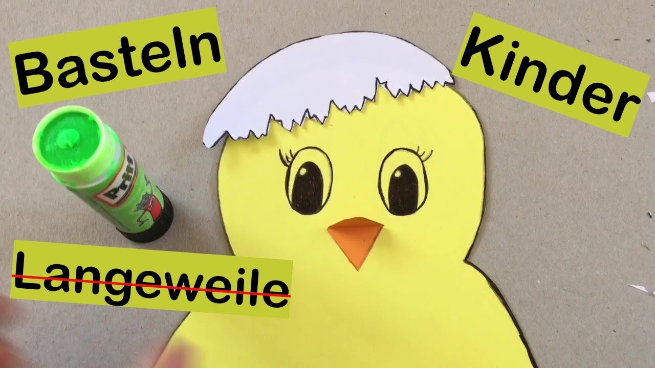 Basteln für kleine Kinder gegen die Langeweile