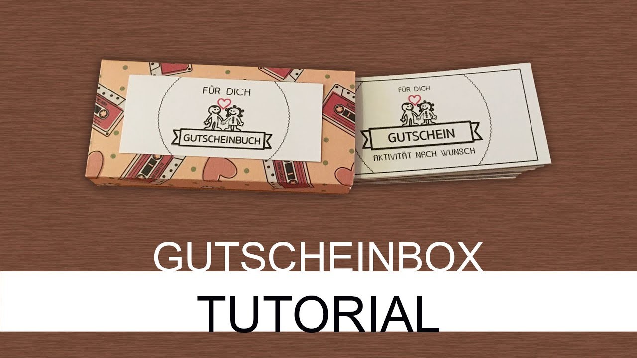 Basteln ohne Falzbrett, ist das möglich?! ???????? - Schnelle DIY Box zB. für selbstgemachte Gutscheine