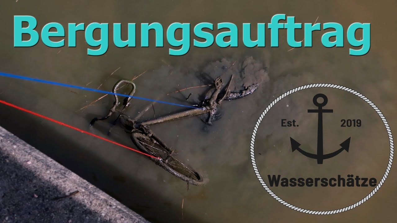 BERGUNGSAUFTRAG für ein Fahrrad beim Magnetfischen
