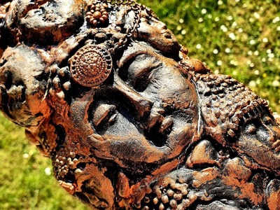 Buddha - Blumen Vase selber machen. Upcycling aus alter Flasche